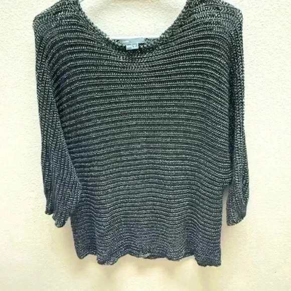 vince metallic mesh blouse - Picture 1 of 4